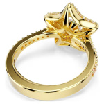 Sublima ring Round cut, Star, Multicolored, 18K gold finish